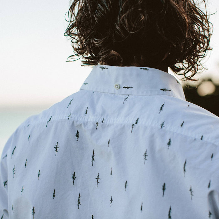 The Short Sleeve Jack in Tree Top Poplin