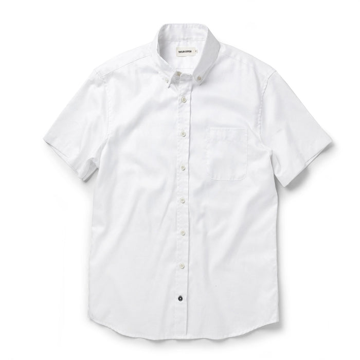 The Short Sleeve Jack in Washed White Oxford