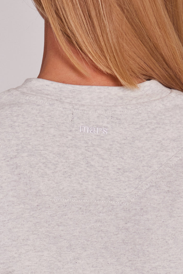 The Short Sleeve Oversized Tee in Light Grey