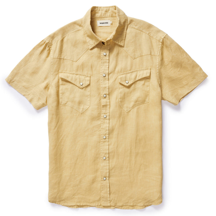 flatlay of The Short Sleeve Western in Oak