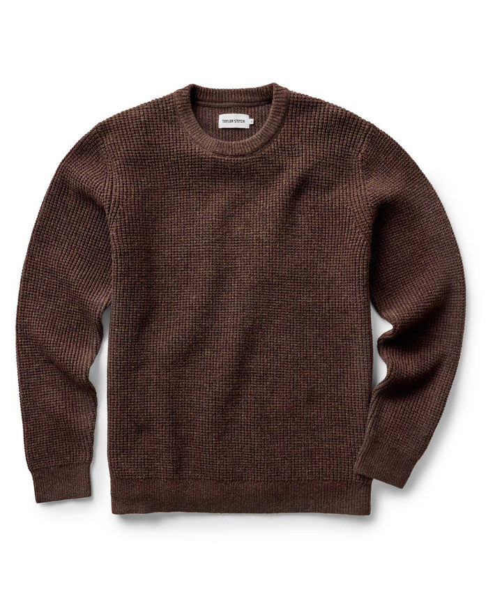 flatlay of The Sidecountry Crew in Heather Marsh Merino Waffle