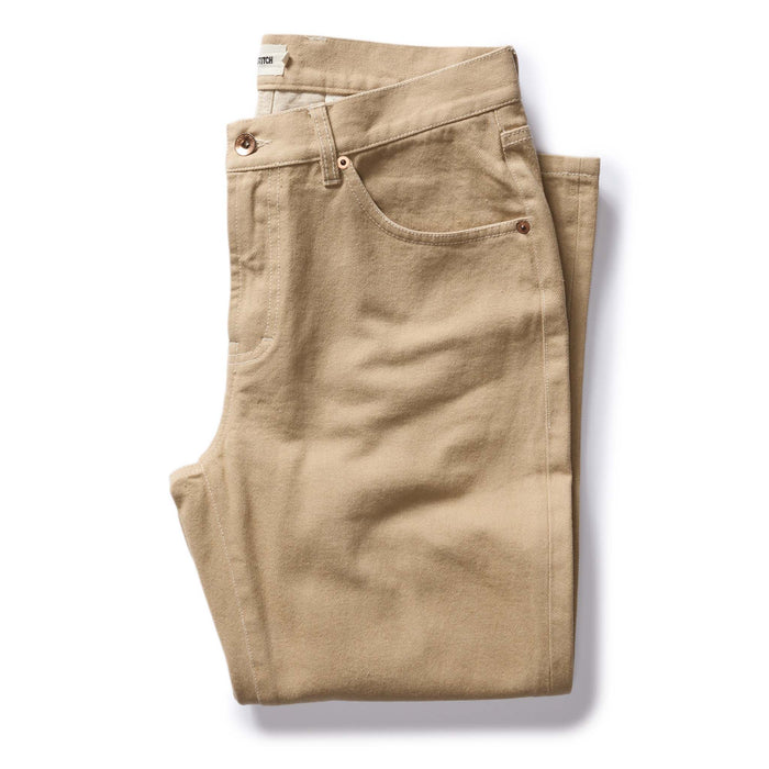 flatlay of The Slim All Day Pant in Light Khaki Broken Twill