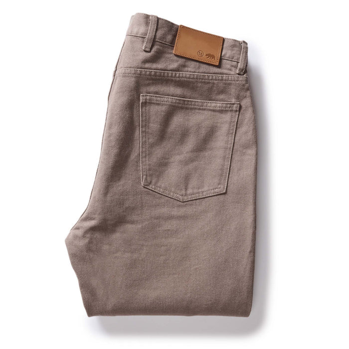 flatlay of The Slim All Day Pant in Silt Broken Twill, folded from back