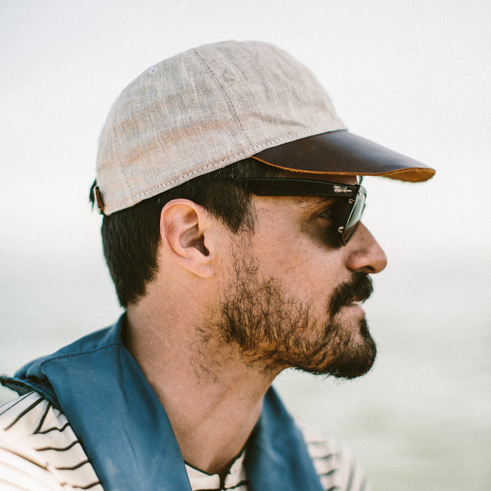 The Sun Cap in Natural Linen