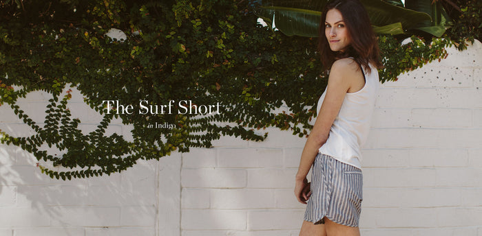 The Surf Short in Indigo workshop header
