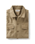 flatlay of The Surplus Shirt in Khaki Reverse Sateen