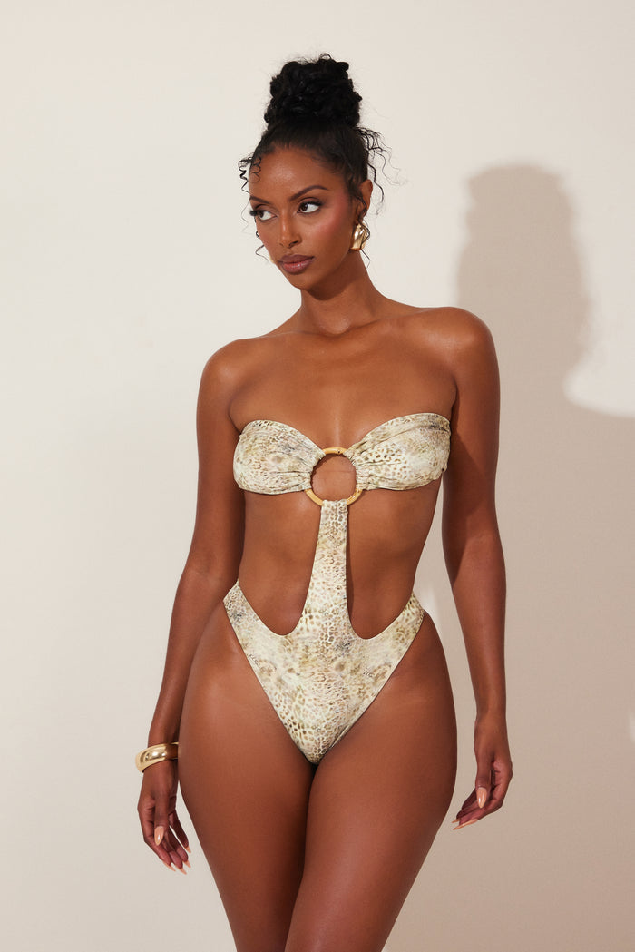 The Tamila Swimsuit in Leopard Print