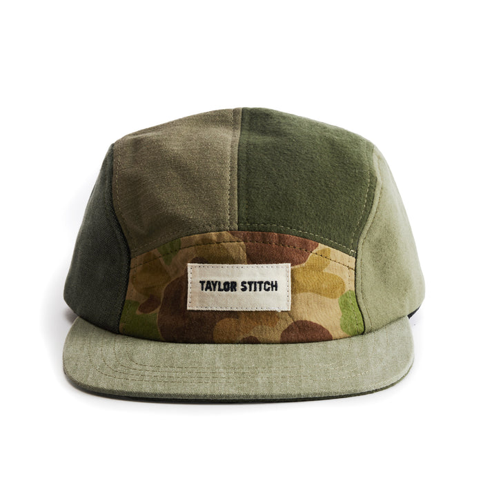 flatlay of the front of a TS x Hypeadelic cap