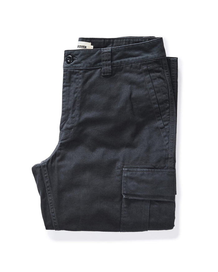 folded flatlay of The Tommie Pant in Faded Black