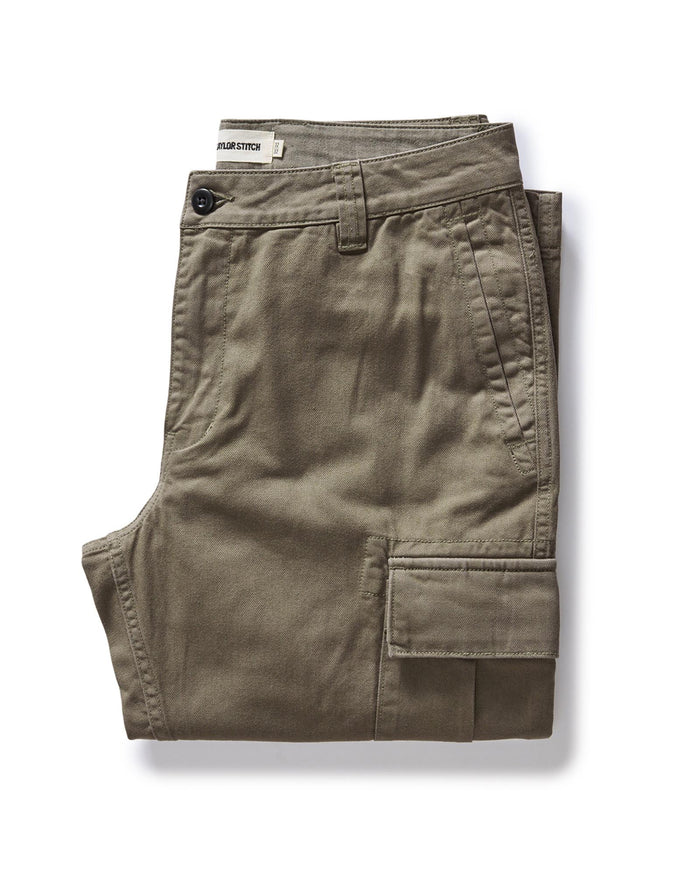 folded flatlay of The Tommie Pant in Fatigue Olive