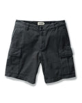 flatlay of The Tommie Short in Faded Black Broken Twill