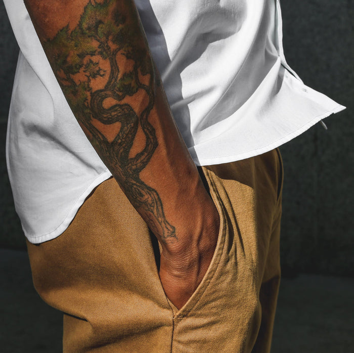The Travel Short in British Khaki
