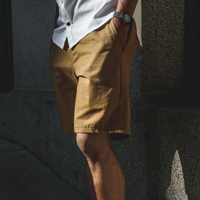 The Travel Short in British Khaki