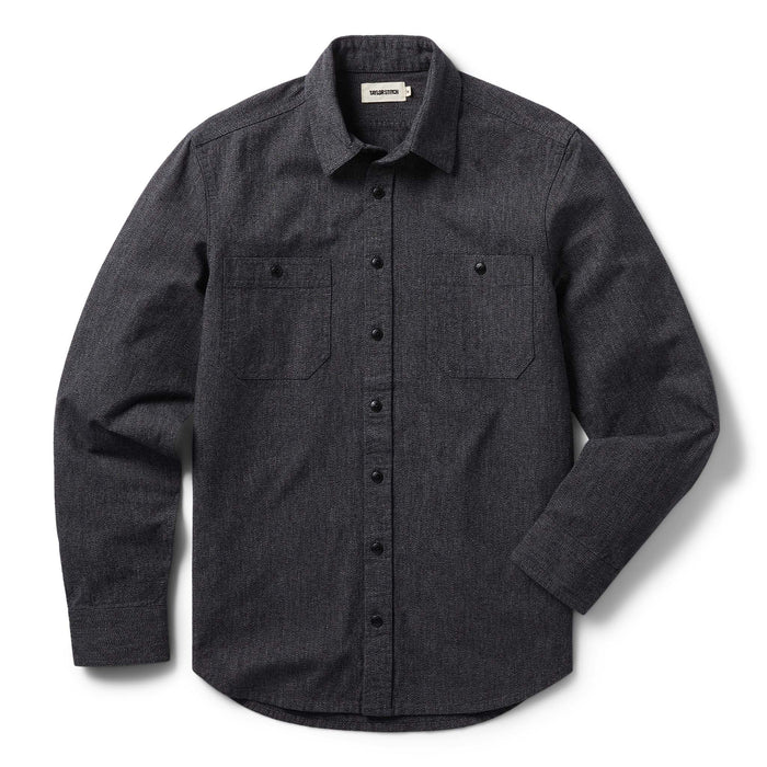 flatlay of The Utility Shirt in Ash Jaspe