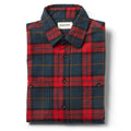 flatlay of The Utility Shirt in Brushed Red Plaid