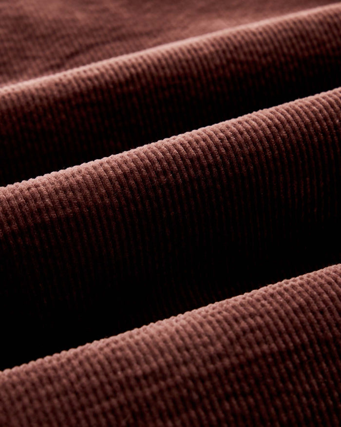 flatlay of The Utility Shirt in Burgundy Corduroy