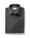 folded flatlay of The Utility Shirt in Charcoal Sashiko