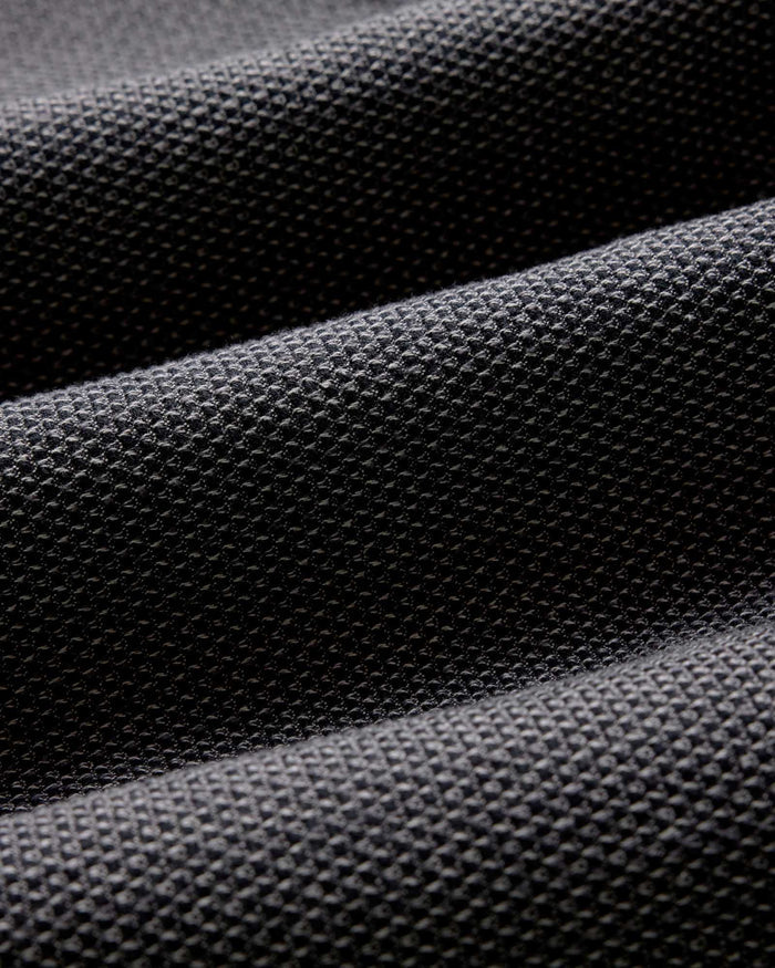 material shot of the fabric on The Utility Shirt in Charcoal Sashiko