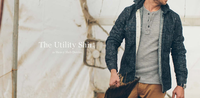 The Utility Shirt in Heavy Slub Denim workshop header