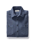 folded flatlay of The Utility Shirt in Indigo Ash Wool Canvas