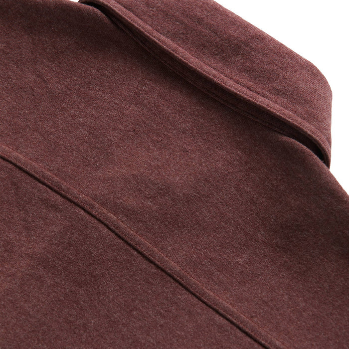 material shot of back yoke of The Utility Shirt in Russet Heavy Bag