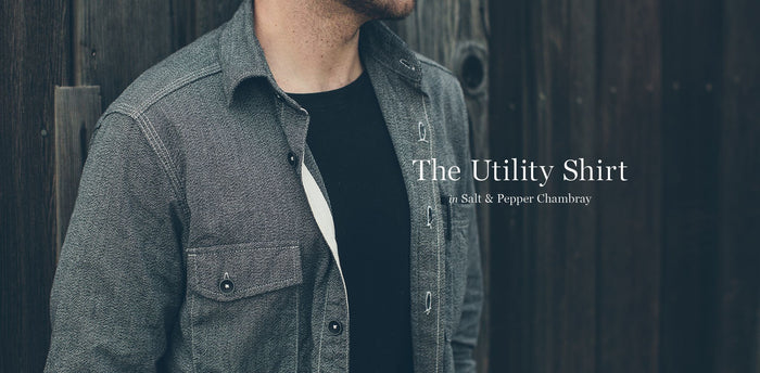 The Utility Shirt in Salt & Pepper Chambray workshop header