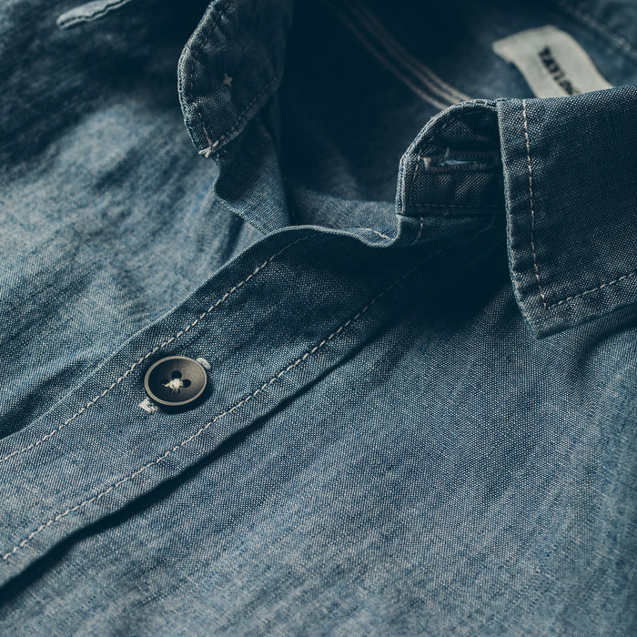The Utility Shirt in Sea Washed Chambray