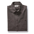 folded flatlay of The Utility Shirt in Soil Selvedge Denim