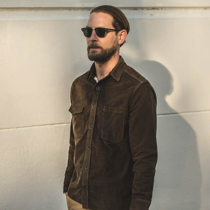 The Utility Shirt in Tobacco Cord