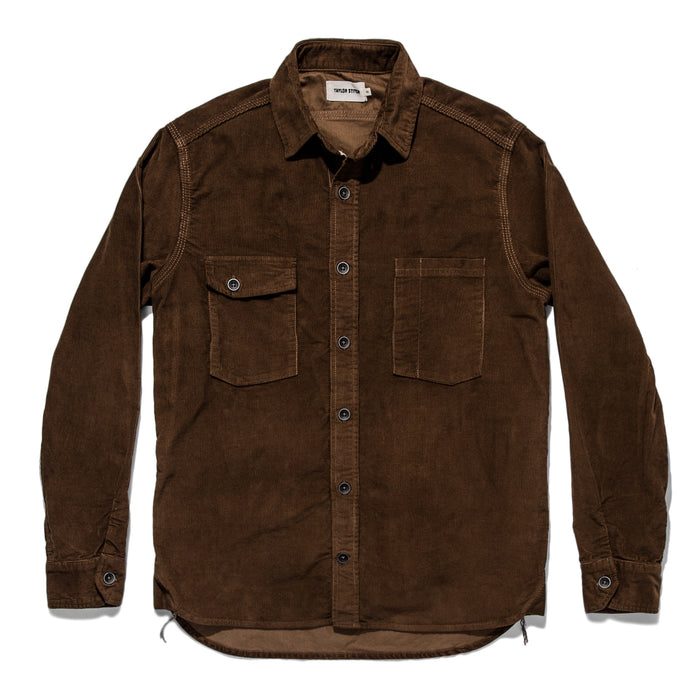 The Utility Shirt in Tobacco Cord