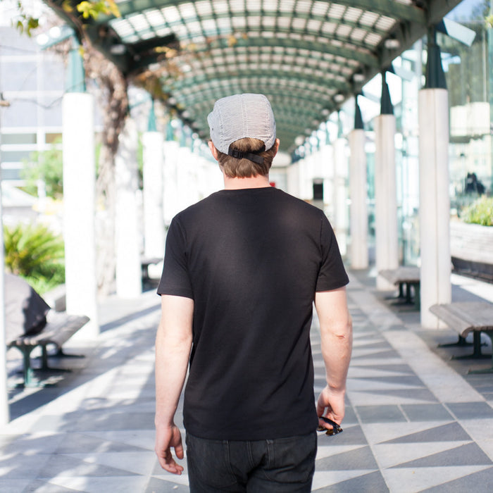 The V-Neck Tee in Black
