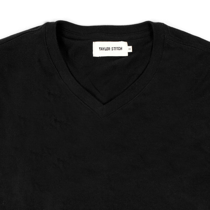 The V-Neck Tee in Black