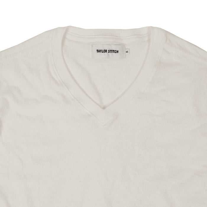 The V-Neck Tee in Natural