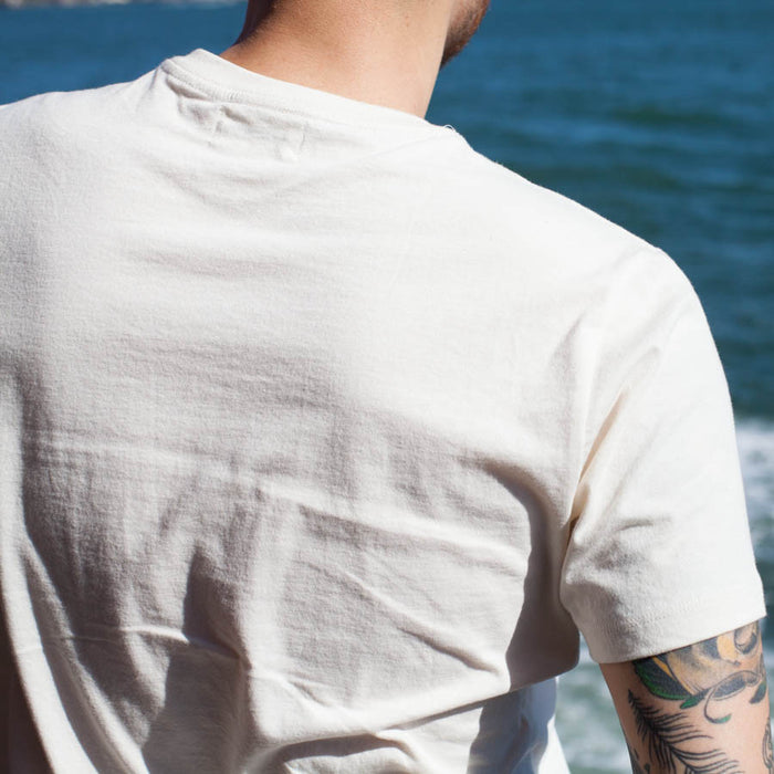The V-Neck Tee in Natural