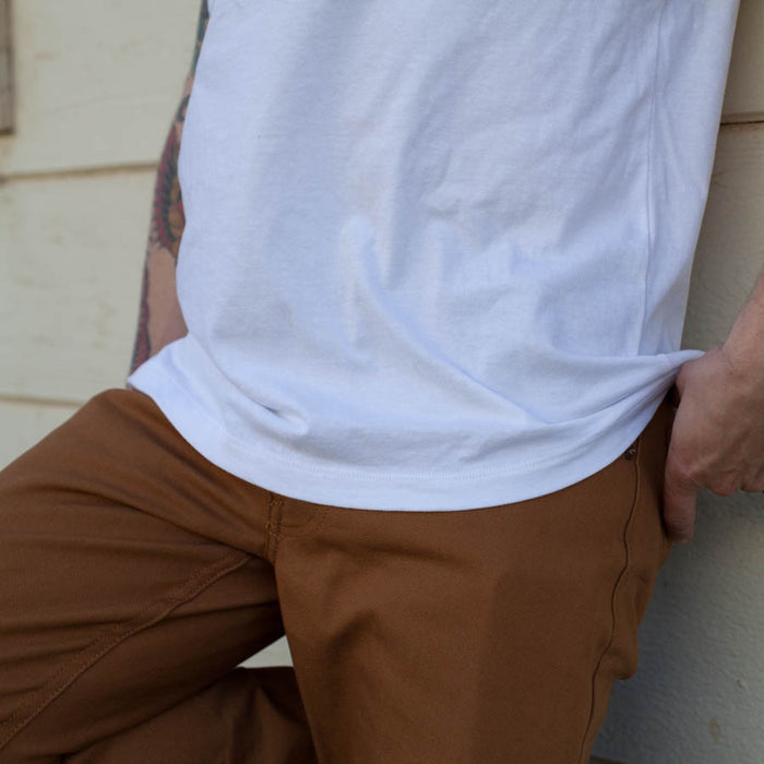 The V-Neck Tee in White