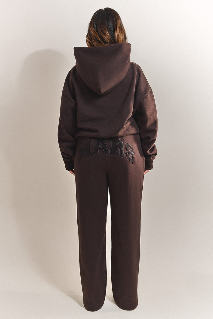 The Varsity Hoodie in Brown