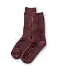 flatlay of The Waffle Sock in Burgundy