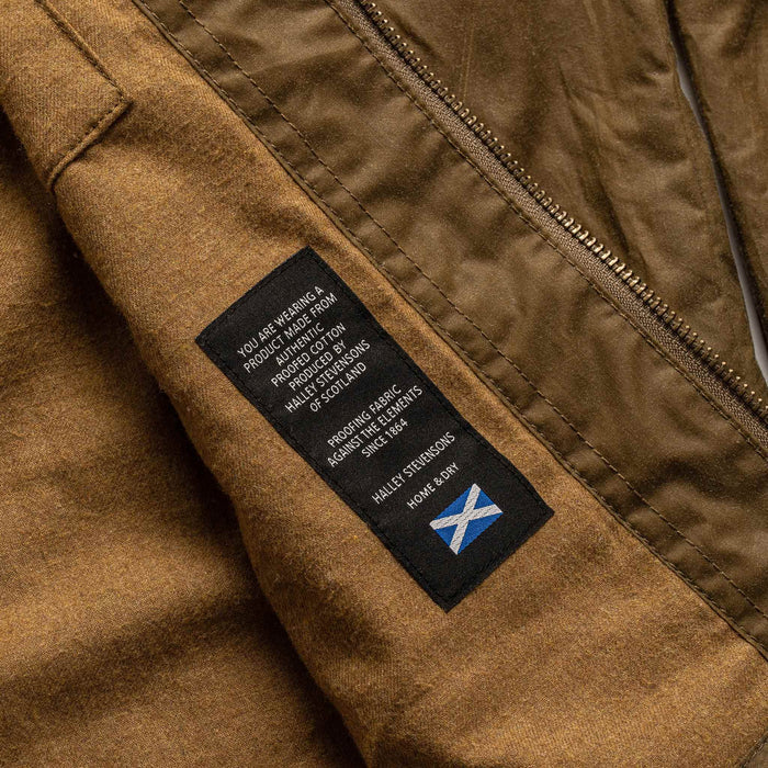 material shot of halley stevensons logo