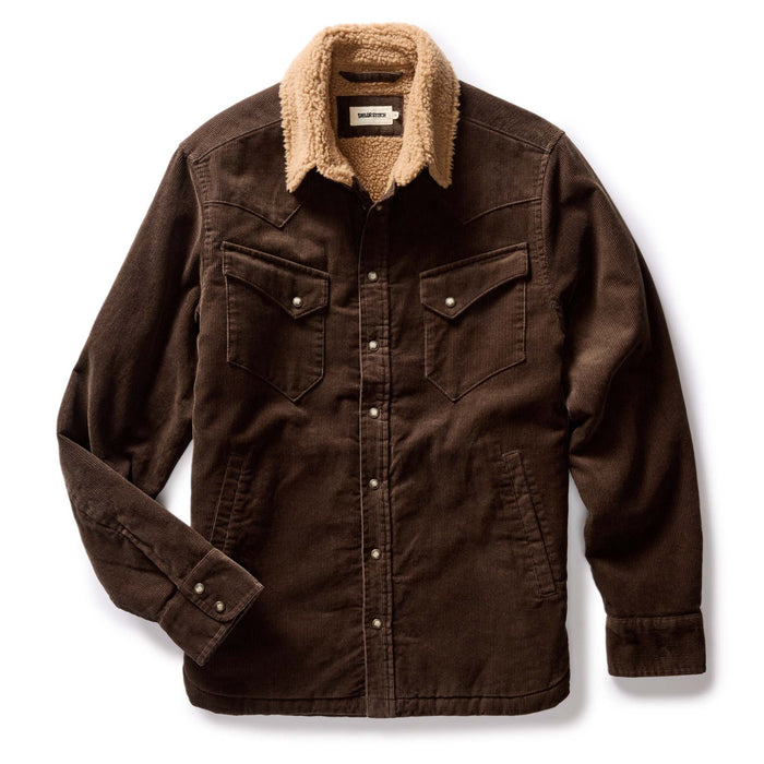 flatlay of The Western Shirt Jacket in Soil Corduroy