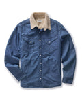 flatlay of The Western Shirt Jacket in Washed Indigo