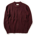 flatlay of The Wharf Sweater in Burgundy