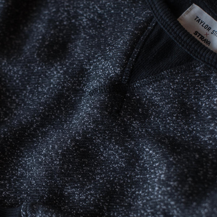 The Women's Apres Crewneck in Salt and Pepper Fleece