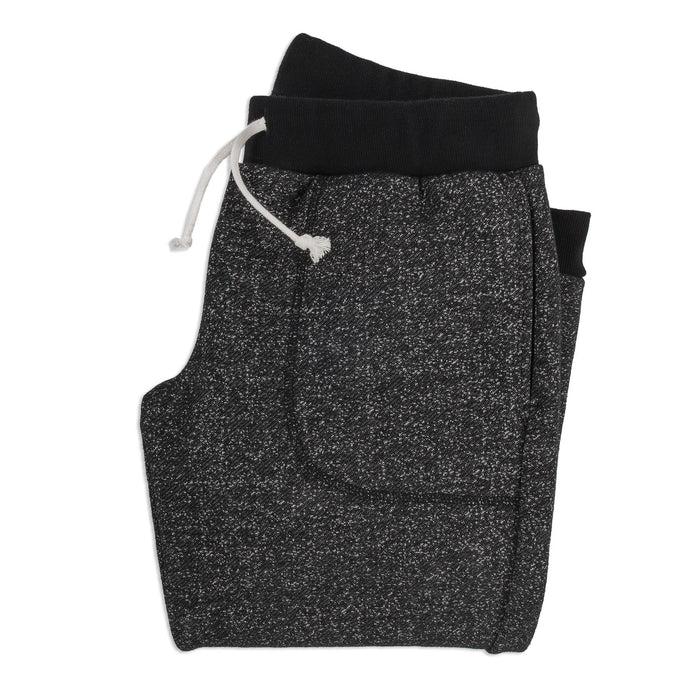 The Women's Apres Sweatpant in Salt and Pepper Fleece