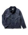 flatlay of The Workhorse Jacket in Navy Chipped Canvas