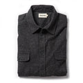 flatlay of The Yosemite Shirt in Charcoal Donegal