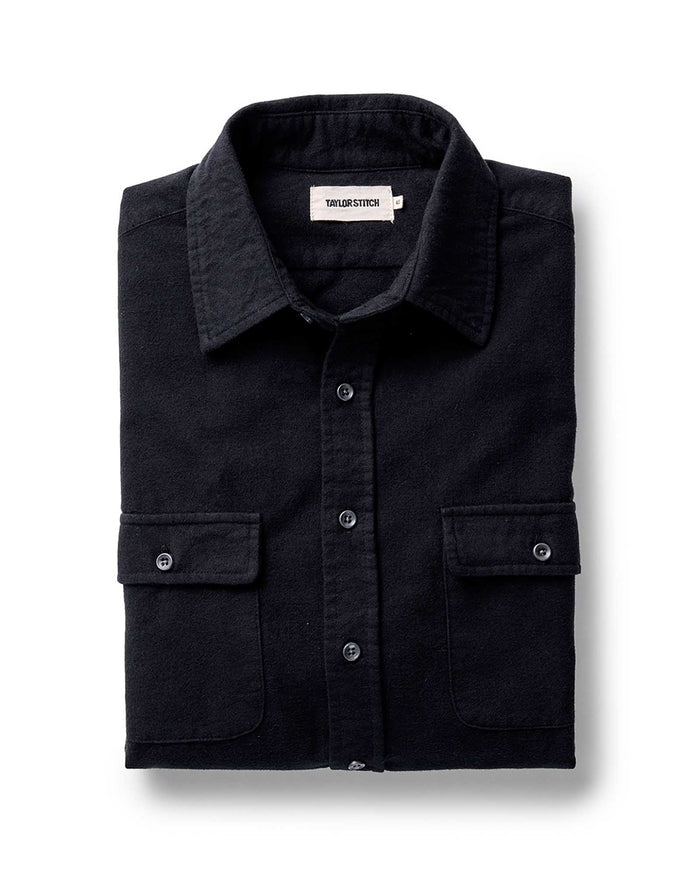 folded flatlay of The Yosemite Shirt in Coal