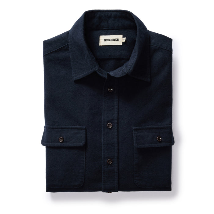 flatlay of The Yosemite Shirt in Dark Navy
