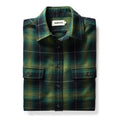 folded flatlay of The Yosemite Shirt in Twilight Plaid