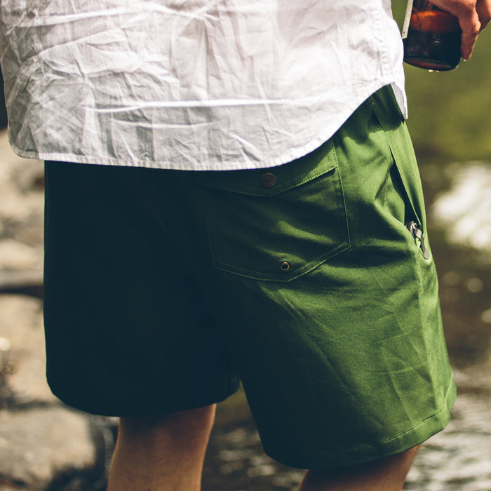 The Yuba Trunk in Olive Print