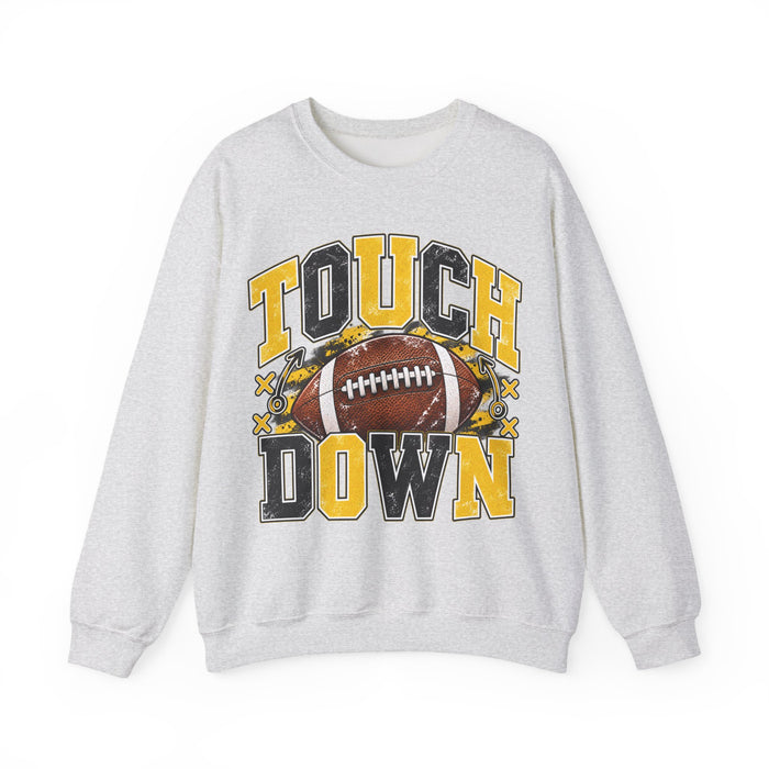 Touchdown Football Crewneck Sweatshirt - Black/Yellow